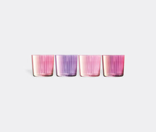 LSA International 'Gems' tumbler, set of four, garnet PINK LSAI23GEM480PIN