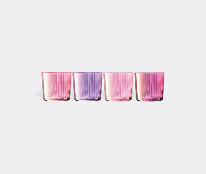 LSA International 'Gems' tumbler, set of four, garnet PINK LSAI23GEM480PIN