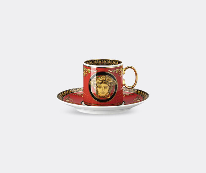 Rosenthal 'Medusa' espresso cup and saucer RED ROSE23MED268RED