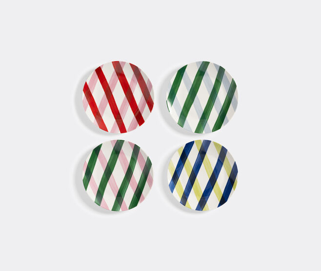 &k Amsterdam 'Bliss' dinner plate, set of four, multicolor MULTICOLOUR AMST25PLA701MUL