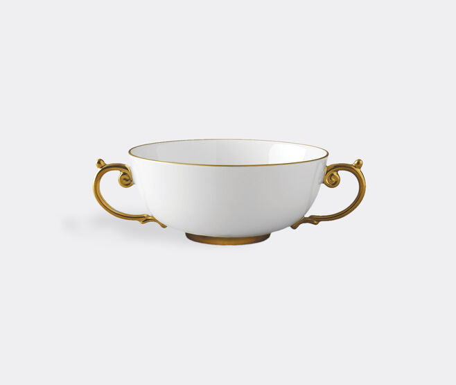 L'Objet 'Aegean' soup bowl with two handles, gold GOLD LOBJ23AEG445GOL