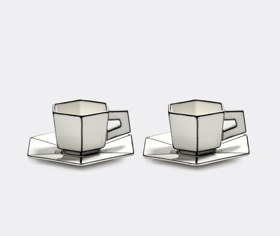 Serax 'Carte Blanche' espresso cup and saucer, set of two, white WHITE SERA25ESP676WHI