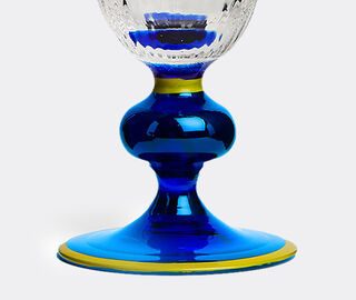 La DoubleJ 'Perfetto' wine glass, blue BLUE LADJ23PER076BLU
