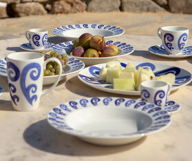 THEMIS Z &#39;Athenee Peacock&#39; soup plate, blue BLUE THEM24ATH051BLU