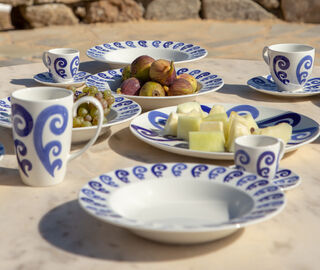 THEMIS Z 'Athenee Peacock' soup plate, blue BLUE THEM24ATH051BLU