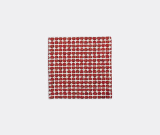 La DoubleJ 'Cherries Avorio' large napkin, set of two IVORY LADJ22LAR505MUL