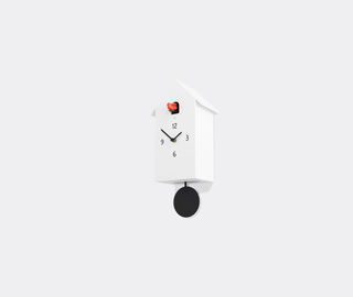 Domeniconi 'Zuba' cuckoo clock, white WHITE DOME25CUC443WHI