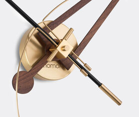 Nomon 'Cris' clock, walnut and brass WALNUT NOMO21CRI449MUL
