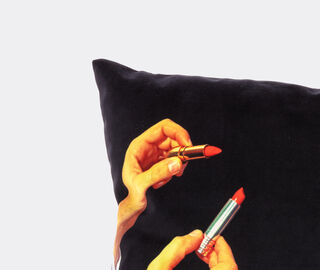 Seletti 'Lipsticks' cushion, black BLACK SELE21POL366BLK