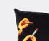 Seletti 'Lipsticks' cushion, black BLACK/MULTICOLOR SELE21POL366BLK