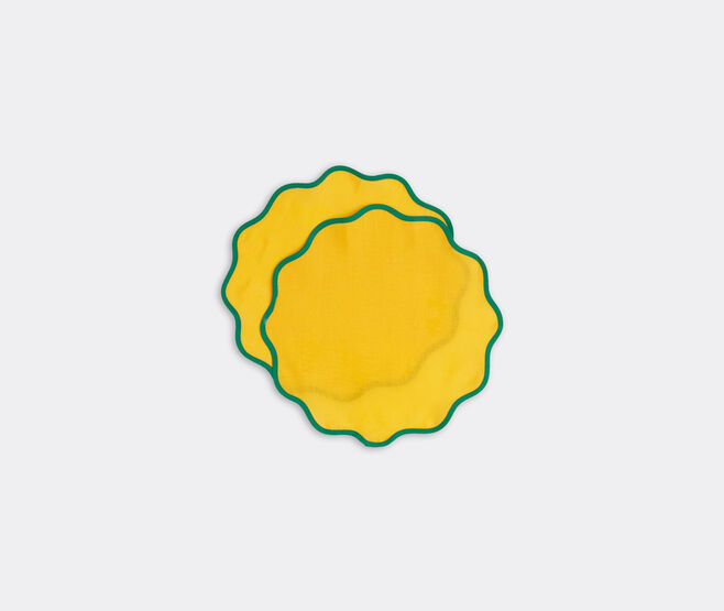 La DoubleJ 'Rainbow Zafferano Cloud' tablemat, set of two YELLOW LADJ22CLO089YEL