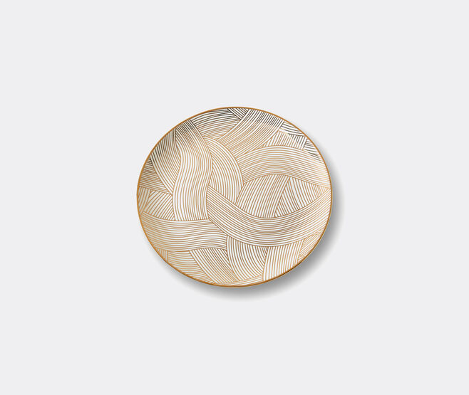 1882 Ltd 'Lustre' platter, gold Dhow GOLD 188219LUS715WHI