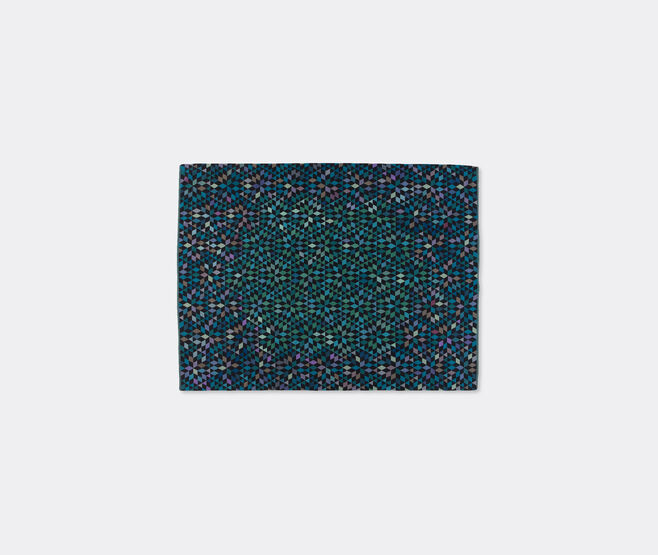 Golran 1898 'Diamond' medallion blue green carpet, medium MULTICOLOUR GOLR15DIA689BLU