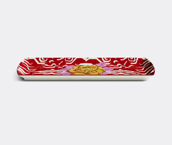 Lisa Corti 'Indian Tiger' tray, red multicolor RED LICO25REC596RED