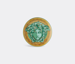 Rosenthal 'Medusa Amplified' small plate, green coin MULTICOLOUR ROSE22MED694GRN