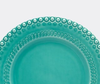 Bordallo Pinheiro 'Fantasia' dinner plate, set of four, acqua green TURQUOISE BOPI23FAN611LGR