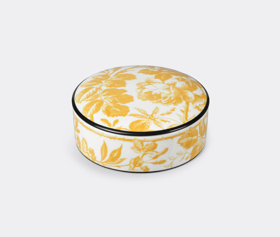 Gucci 'Herbarium' round box, yellow YELLOW GUCC21ROU286YEL
