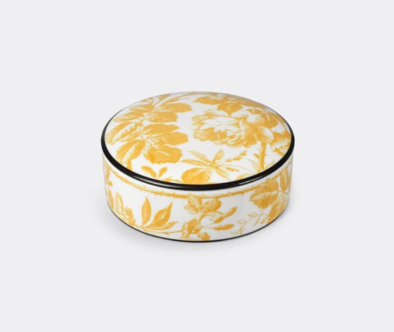Gucci 'Herbarium' round box, yellow  GUCC21ROU286YEL