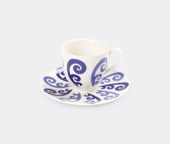 THEMIS Z 'Athenee Peacock' tea cup and saucer, blue blue THEM24ATH259BLU