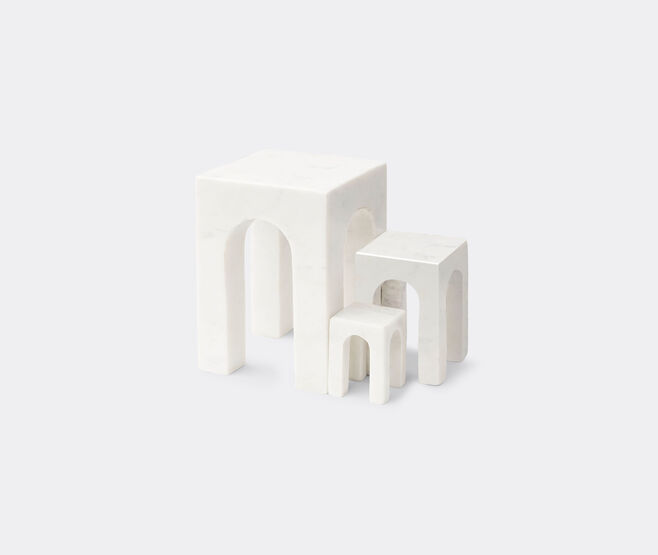 Gejst &lsquo;Arkis&rsquo; bookend, white WHITE GEJS23ARK401WHI