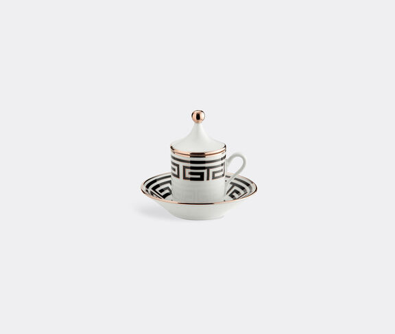 Ginori 1735 Labirinto Tête À Tête Coffee Set, 2 Coffee Cups With Covers And Saucers Impero Shape undefined ${masterID} 2