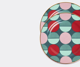 La DoubleJ &#39;Sfere&#39; dessert plates, set of two MULTICOLOUR LADJ22DES078MUL