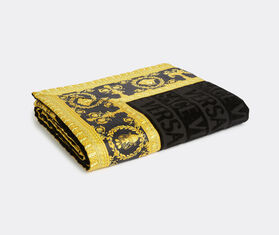 Versace 'I Love Baroque' beach towel, black BLACK VERS22BEA875BLK