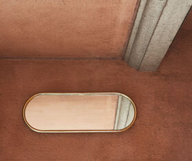 AYTM 'Angui' mirror, large GOLD AYTM18ANG590GOL