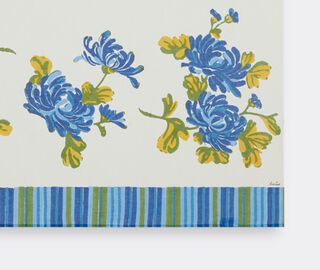 Lisa Corti 'Vienna' beach towel, blue and cream BLUE LICO23SAR510MUL