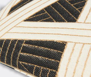 Missoni 'Nastri' cushion, small, black BLACK MIHO23NAS556MUL