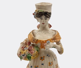 Les-Ottomans 'Lemon Woman' candleholder, small MULTICOLOUR OTTO23HAN378MUL