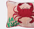 Les-Ottomans 'Crab' embroidered cushion multicolor OTTO23COT194MUL