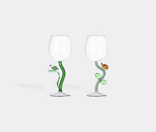 Ichendorf Milano 'Animal Farm' stemmed glass, set of six, multicolor MULTICOLOUR ICMI25ANI184MUL