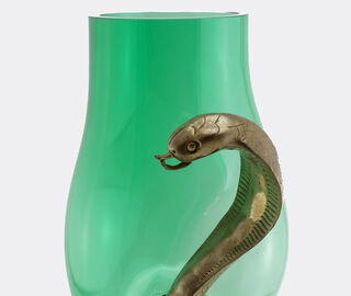 Vanessa Mitrani 'Cobra' vase, green and bronze GREEN VAMI23COB842GRN