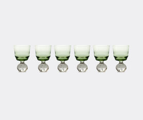 Serax &#39;Eternal Snow&#39; stemmed glass, set of six, small, green GREEN SERA24SET747GRN