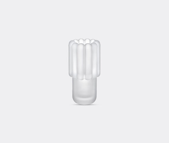 Tom Dixon 'Press' stem vase, medium, frosted WHITE TODI26PRE734WHI