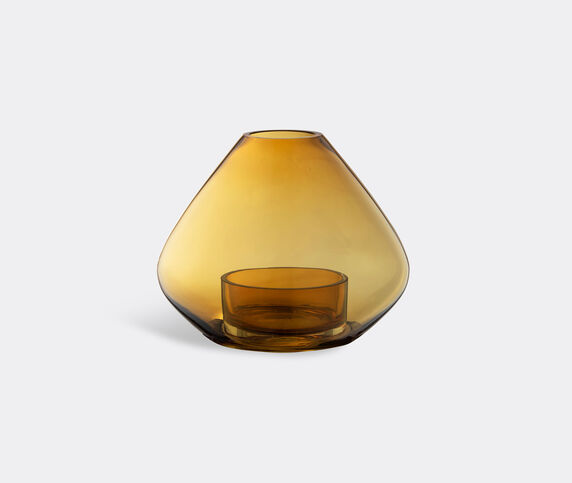AYTM 'Uno' lantern and vase, amber, large  AYTM21UNO296ORA