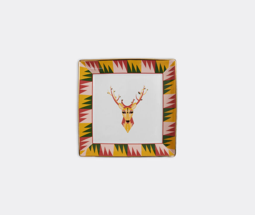 La DoubleJ 'Deer' trinket tray, large multicolor LADJ23TRI191MUL