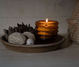 KLIMCHI &#39;Nightfall Vanilla&#39; candle AMBER KLIM22CAN104AMB