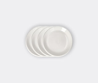 Pomax 'Kojin' dessert plate, set of four, white WHITE POMA26KOJ414WHI