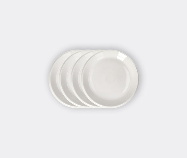 Pomax 'Kojin' dessert plate, set of four, white WHITE POMA26KOJ414WHI