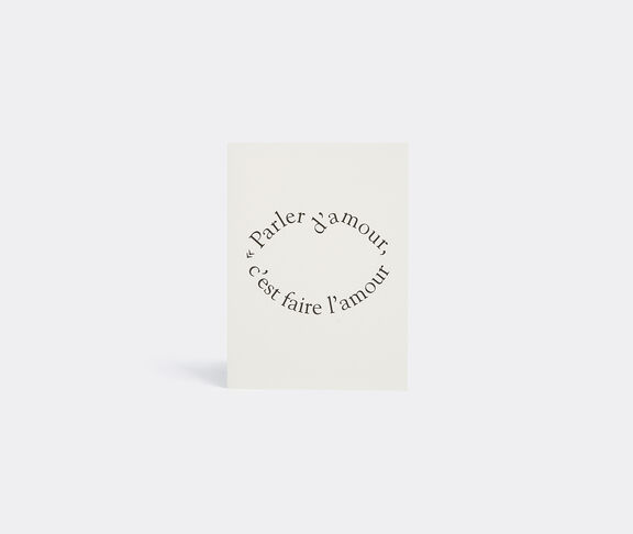 La Rêveuse Greeting Card Parler D'Amour - Balzac Natural, Black ${masterID} 2