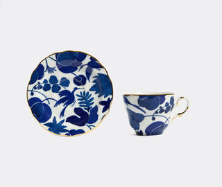La DoubleJ 'Wildbird' teacup, set of two, blue BLUE LADJ25MAM621MUL