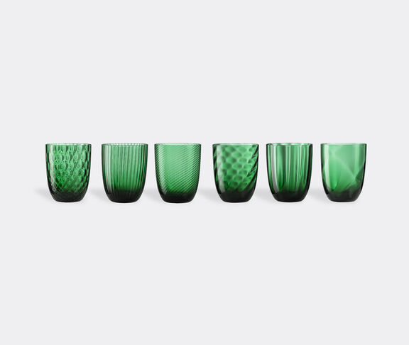 NasonMoretti 'Idra' water glass, set of six, lauro green lauro green ${masterID}