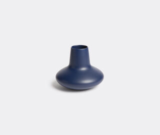 Georg Jensen 'Koppel Wave' blue vase, small BLUE GEJE18KOP701BLU