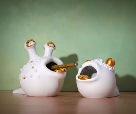 L'Objet 'Haashtray', small WHITE LOBJ22HAA316WHI