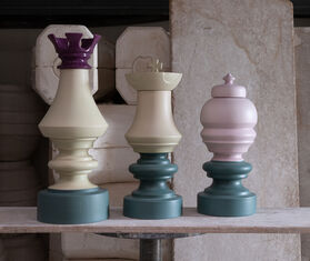 Nuove Forme &#39;Chess Tower&#39;, green and purple MULTICOLOUR NUFO22SCA410MUL