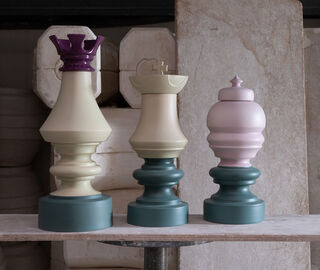 Nuove Forme 'Chess Tower', green and purple MULTICOLOUR NUFO22SCA410MUL