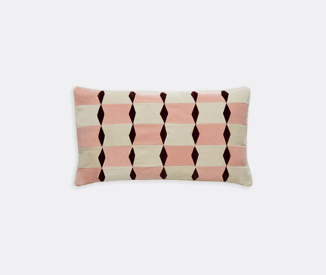 Christina Lundsteen 'Florence' cushion, rose, dusty white and wine MULTICOLOUR CHLU26FLO544MUL
