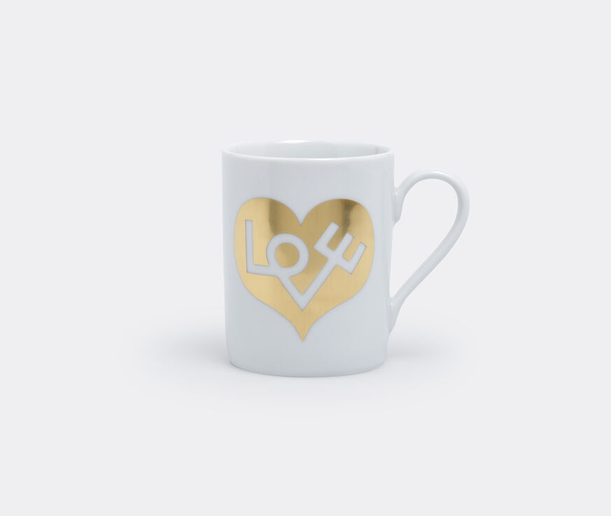 Vitra 'Love Heart' coffee mug, gold, curved handle  VITR15COF951GOL